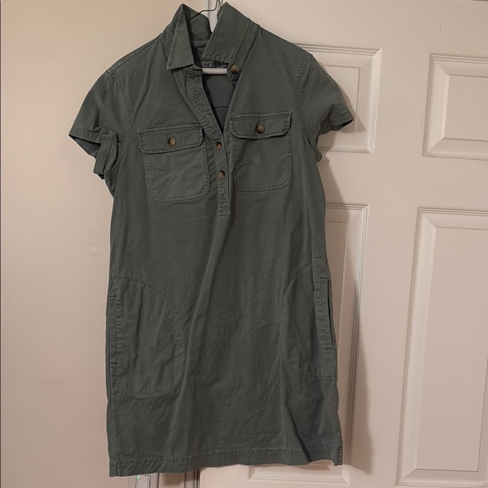 Vineyard Vines Sage Green Shirt Dress